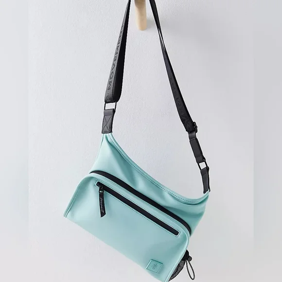 ***SOLD OUT*** FREE PEOPLE All Weather Mini Messenger Bag NWT Seafoam - Picture 2 of 16